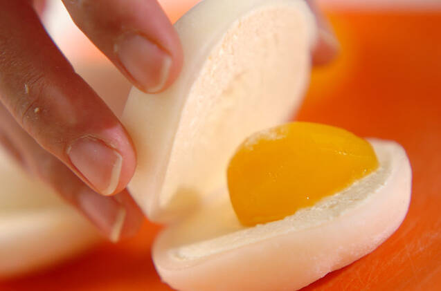 抹茶のアイスクレープの作り方の手順4