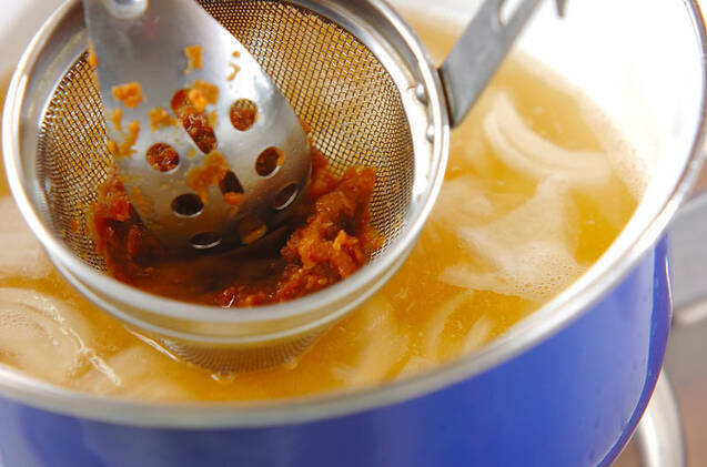 ジャガイモのみそ汁の作り方の手順4