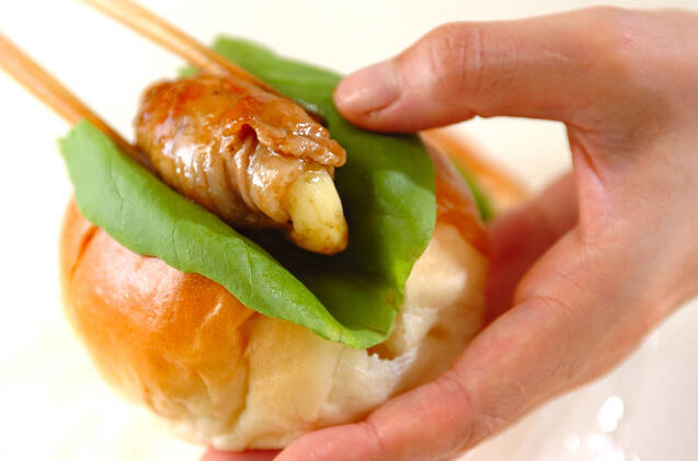 照り焼きポークロールサンドの作り方の手順4