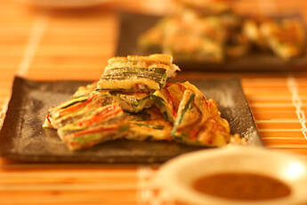 イカとエビのチヂミ