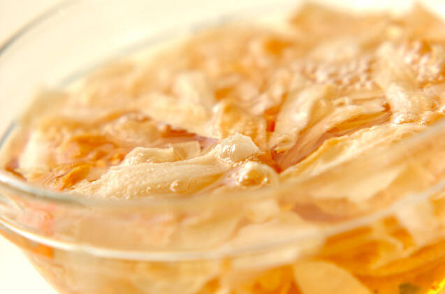 エビと大根の卵焼きの作り方の手順2