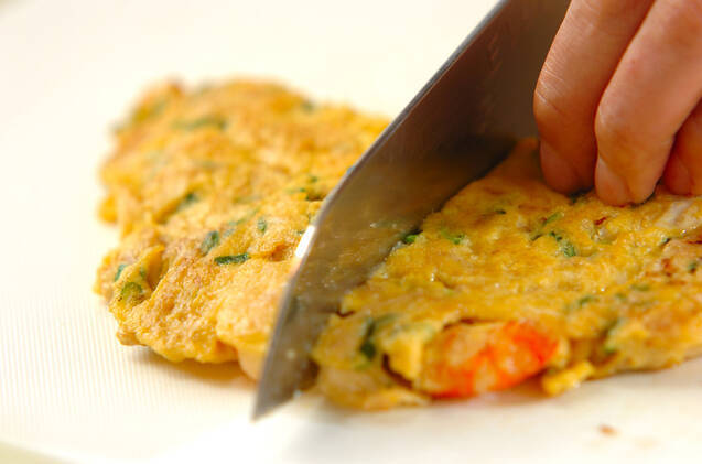 エビと大根の卵焼きの作り方の手順7