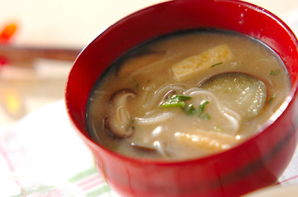 素麺のみそ汁