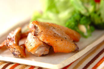 手羽先のコショウ焼き