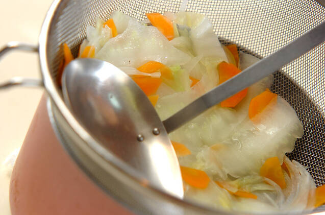 白菜のタラマヨ和えの作り方の手順6