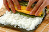 野沢菜の巻き寿司の作り方の手順7