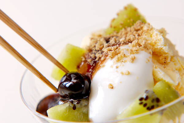 黒豆の和風パフェの作り方の手順4