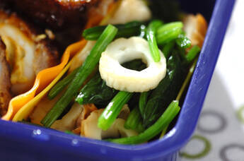 ホウレン草とちくわの和え物