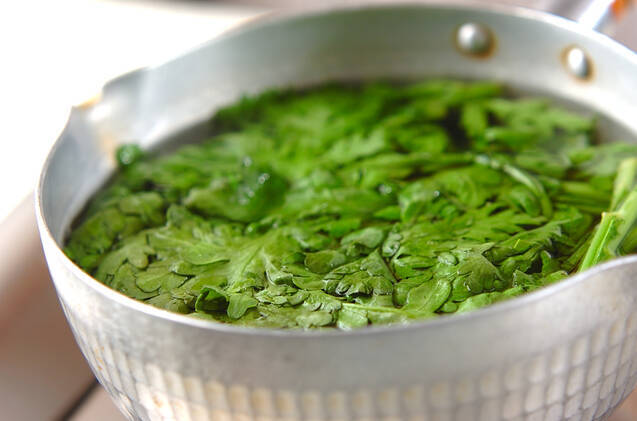 菊菜のナムルの作り方の手順2