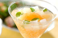 グレープフルーツのミントソーダー