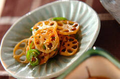 レンコンのユズコショウ風味きんぴら