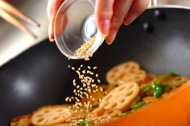 レンコンのユズコショウ風味きんぴらの作り方の手順5