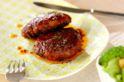 マイタケ入りハンバーグ