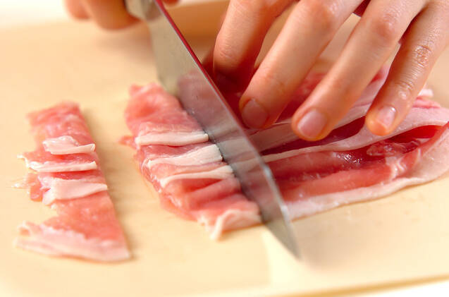 豚肉とモヤシのサラダの作り方の手順1