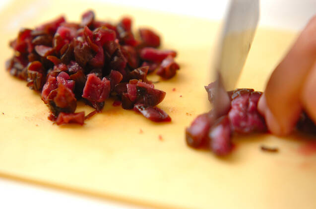 ブリとしば漬け茶漬けの作り方の手順1