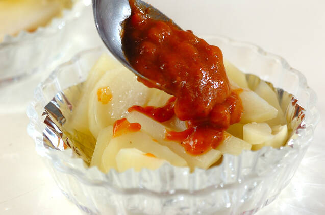 ポテトのミートチーズ焼きの作り方の手順2