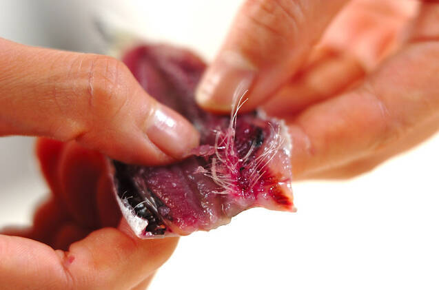 イワシのチーズサンドフライの作り方の手順1