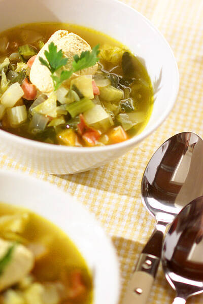 カレー風味のミネストローネ