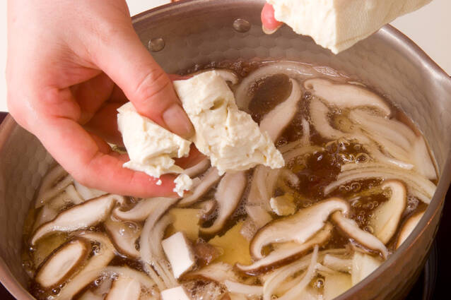 くずし豆腐のお吸い物の作り方の手順5