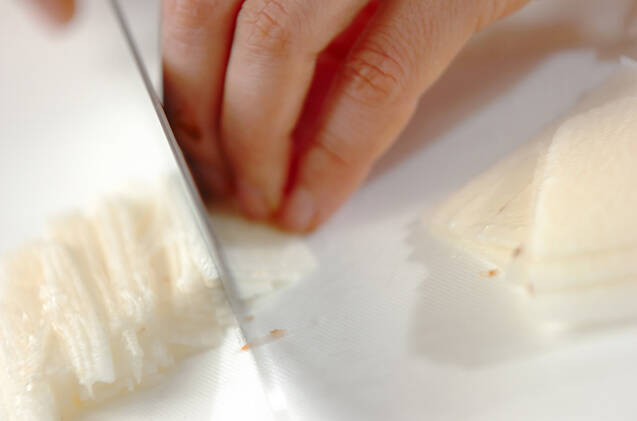 長芋のナメタケ和えの作り方の手順1