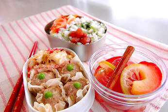 リンゴのワイン煮