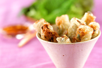 具だくさんの揚げ春巻き