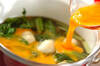 青菜とユリネの卵とじの作り方の手順5