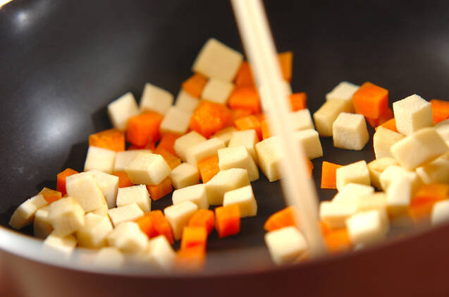 ヒジキと高野豆腐の煮物の作り方の手順5