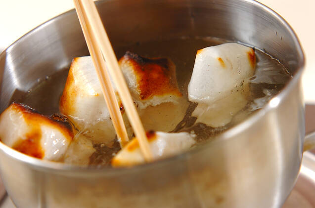 漬け物からみ餅の作り方の手順2