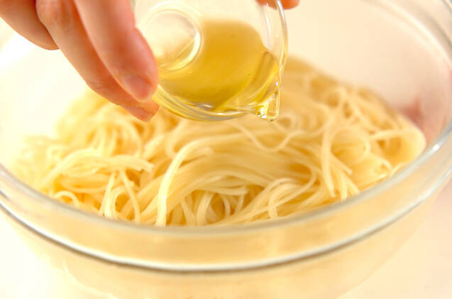 パスタでサラダの作り方の手順1