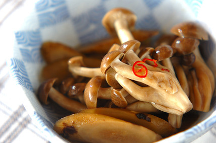 ゴボウとシメジの煮物