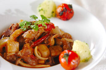 牛すじ肉のバルサミコ酢