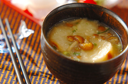 ナメコのみそ汁