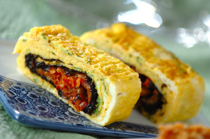 キムチ入り卵焼き