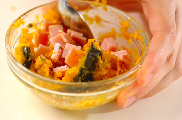 カボチャサラダの作り方の手順2