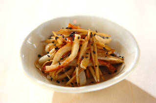 ゴボウとちくわのきんぴら