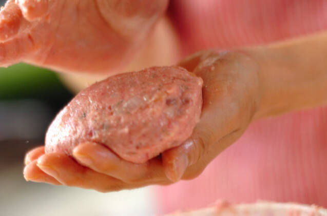 卵包み蒸し焼き豆腐ハンバーグの作り方の手順4