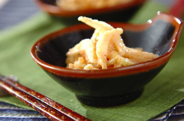 セロリと明太子のサラダ