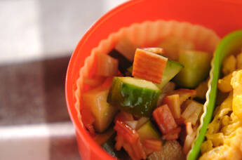 カニカマ酢の物