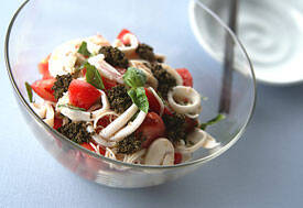 イカとトマトのさっぱりイタリアン素麺