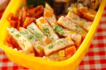 カラフル野菜のオムレツ