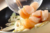 ショウガ香る！アスパラとホタテの炒め物の作り方7