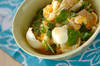 ユリネと高野豆腐の卵とじの作り方の手順