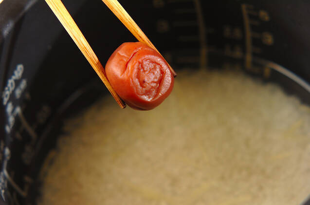梅ショウガご飯の作り方の手順2
