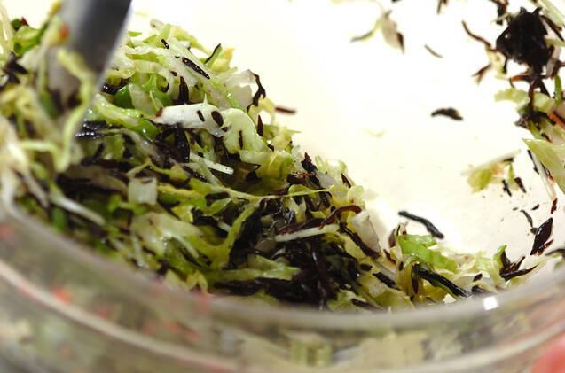 ヒジキとレタスのサッパリ和えの作り方の手順5