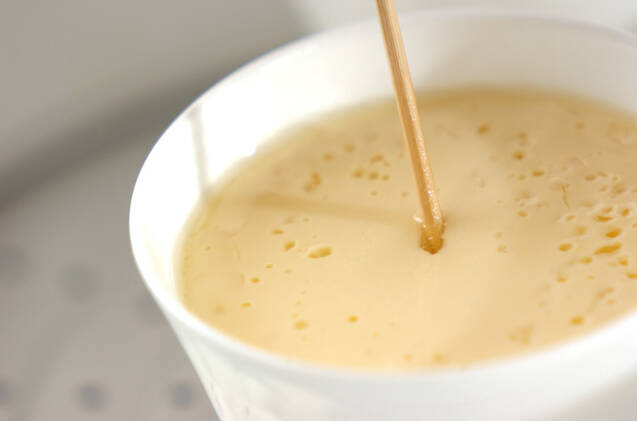 水煮コーン入り茶碗蒸しの作り方の手順6