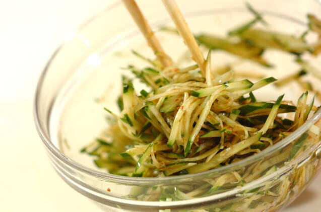 韓国風キュウリの和えものの作り方の手順2