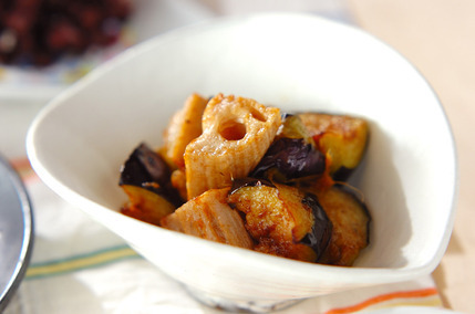 揚げナスのショウガ和え