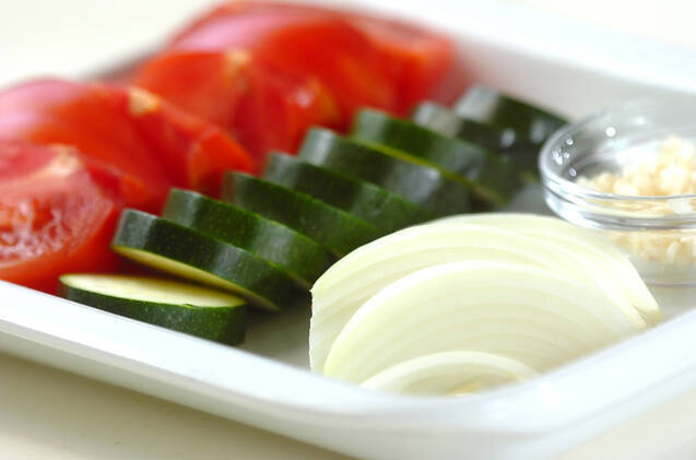 炒め煮野菜のマリネの作り方の手順1