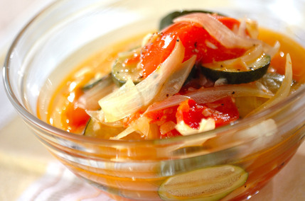 炒め煮野菜のマリネ